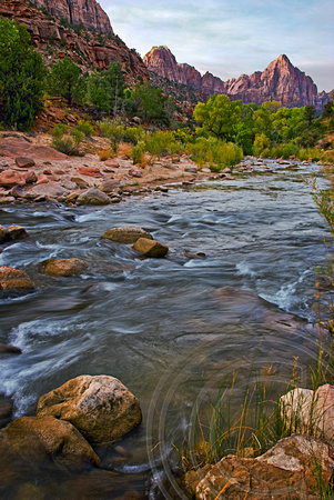 Virgin River - Watchman at Zion National Park